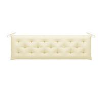 Homgoday Coussin pour banc de jardin Siège Chaise Meubles Patio Balcon Terrasse Extérieur Coussins chaises Jardin Doux Confortable Décoration Tissu Coussin Banc Extérieur Blanc Crème 180 x 50 x 7 cm
