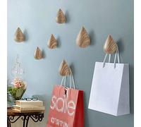 Homieco 2 Pièces Patère Manteau, Goutte d'eau Créatifs Crochets Manteau Mural Décoration Moderne Coat Hooks avec Vis pour Sac Chapeau Vêtements Clé Serviettes