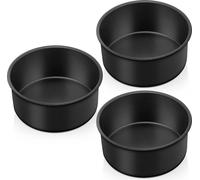 Homikit Ensemble de moules ronds en acier inoxydable 16cm anti-adhésifs - Lot de 3
