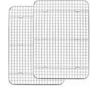 Homikit Grille de refroidissement en acier inoxydable Lot de 2 39x28,7x2cm Lavable au lave-vaisselle