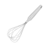 Hominas Fouet de Cuisine Inox, Batteur Manuel à Œufs Fouet Professionnel pour Mélanger, Remuer la Pâte, les Œufs, Mousser, Fouetter, Argent, 30 cm