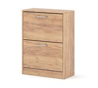 Homlando Armoire à chaussures ADA Craft Gold étroite moderne - 60 x 81 x 28 cm - Pour couloir, entrée, vestibule, armoire à chaussures, rangement à chaussures peu encombrant pour petits appartements