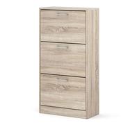 Homlando Armoire à chaussures ADA en chêne Sonoma étroite - 60 x 116 x 28 cm - Pour couloir, entrée, vestibule, garde-robe - Rangement à chaussures peu encombrant pour couloirs étroits - Plaque