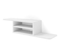 Homlando DEDAL Meuble TV mural, 90 cm, meuble TV, meuble de salon, étagère suspendue, blanc