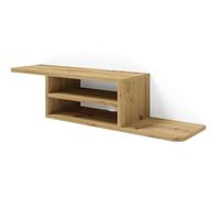 Homlando DEDAL Meuble TV mural, 90 cm, meuble TV, meuble de salon, étagère suspendue, chêne d'artisan