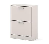 Homlando IGA Armoire à chaussures en cachemire mat étroit 60 x 81 x 28 cm pour couloir, entrée, vestiaire, garde-robe, rangement à chaussures peu encombrant, rangement fermé, plaque laminée de 16 mm