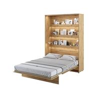 Homlando Lenart BC01 Armoire de Lit Pliante Verticale 140 x 200 cm Lit Pliant Intégré, Lit Mural avec Sommier BC01
