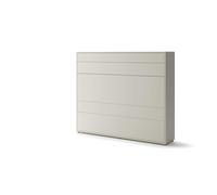 Homlando Lenart Bed Concept BC14 Lit pliant Horizantal 160 x 200 cm - Armoire avec lit pliant intégré - Lit mural avec sommier à lattes - Murphy Bed (cachemire)