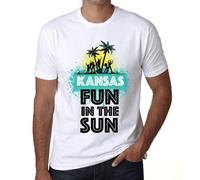 Homme Tee-Shirt S'amuser Au Soleil Au Kansas - Fun In The Sun In Kansas - T-Shirt Graphique Éco-Responsable Vintage Cadeau Nouveauté