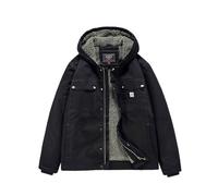 Homme Vestes，Homme Veste à Capuche en Coton Classique Manteau Chaud Polaire d'hiver Veste Coupe-Vent Décontract Avec poches