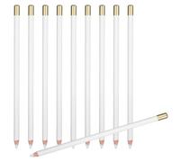 HOMOBABE 10 Pièces Gomme de Type Stylo Blanche en Bois, Gomme à Peinture, Effacement Précis, Facile à Tenir Transporter, pour Dessin, Croquis, Usage en rtistes et Designers