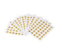 HOMOBABE 10pièces Stickers Étoiles Dorées Autocollantes Pvc Gommettes Récompense pour Élèves et Garçon Fille Étoiles Pailletées Amovibles pour Motivation Scolaire et Loisirs Créatifs