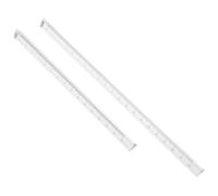 HOMOBABE 2pcs Règle Triangulaire Transparente en Plastique Multifonctionnelle pour Étudiants Échelle Métrique, Design Facile à Nettoyer, pour L'école Bureau