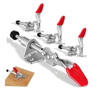 HOMOBABE 4 Pièces Pince à Bascule Horizontale 301a pour Travail du Bois, Serrage-joint Robuste, Tête de Pression Réglable, Fer et Pvc, Push-pull, Résistance à L'usure, pour Maintenance