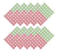 HOMOBABE 480 Pièces Autocollants Rondes à Coche et Croix, 10 Feuilles, Auto-adhésifs, Repositionnables, Surface Inscriptible, Vert et Rouge, pour Organisation D’articles et Contrôle