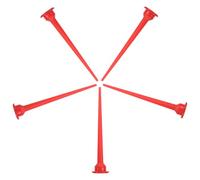 HOMOBABE 5 Pièces Outil de Calfeutrage en Plastique Rouge Embout Droit Allongé pour Application Lisse sur Portes et Fenêtres