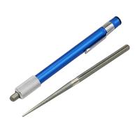 HOMOBABE Affûteur Multifonction Portable de Stylo Bleu Pierre à Aiguiser Diamant Rétractable pour Couteaux en Extérieur