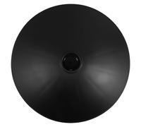 HOMOBABE Base de Fauteuil de Barbier Base Pivotante pour Chaise, Plastique Noir, Ronde et Bombée, 400mm, Trou Central 5cm, pour Fauteuil de Salon et Chaise de Bureau, Salons et Restaurants
