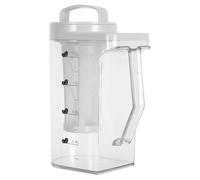 HOMOBABE Carafe à Café Froide 1,6l avec Graduations, Pichet en As et Silicone pour Infusion à Froid de Thé et Café, Usage Domestique et Réfrigérateur