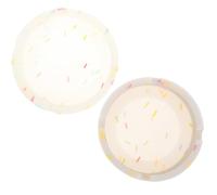 HOMOBABE Cendriers Ronds en Silicone Lumineux Lot de 2 Grand Plateau à Suie Design Créatif et Facile à Nettoyer, pour Fumer la Nuit et Diverses Occasions