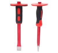 HOMOBABE Ciseau à Maçonnerie Protection Large en Acier Chrome-vanadium 2 Pièces pour Couper et Fendre la Brique Béton en Maçonnerie