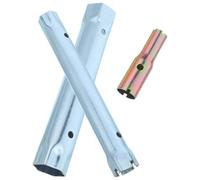 HOMOBABE e Plomberie en Métal 3 Pièces pour Réparation Baignoire et Entretien Évacuation, Embout Hexagonal et Forme L Prolongée Antidérapante sans Adaptateur