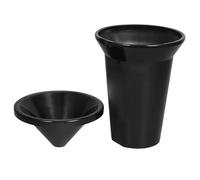 HOMOBABE Crachoir à Vin Polyvalent en Plastique PP Noir 16,5X12,2X12,1 CM Seau à Glace pour Dégustation et Rafraîchissement de Boissons en Bar et Maison Compact