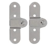 HOMOBABE Lot de 2 Charnières à Moraillon pour Échelle Escamotable de Grenier en Fer Argenté, Multifonctionnelles et Portables, Adaptées aux Escaliers Pliants et Accessoires