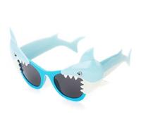 HOMOBABE Lunettes Requin Créatives et Amusantes pour Party, Accessoire Festival Original, Sandales Femme, Décoration en Plastique Bleu Intégrée
