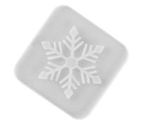 HOMOBABE Moule à sous-Verres en Silicone Léger Forme Flocon de Neige Creux pour DIY Décoration Maison Famille et Collègues