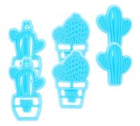 HOMOBABE Moule pour Cookies en Plastique 6pcs Forme Cactus, Accessoires de Décoration de Pâtisserie Multipurpose Adaptés pour Baking et Sandales Femme