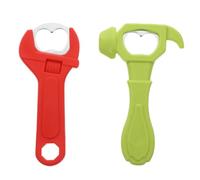 HOMOBABE Ouvre-bouteille Marteau en Silicone 2pcs, Ouvre-bière Créatif Portable, Aimant pour Bar et Camping, Design Original et Facile à Transporter