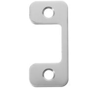 HOMOBABE Plaque de Gâche pour Serrure de Porte Bois Verrouillage Lisse et Polyvalent en Acier Inoxydable Argenté pour Maison et Bureau