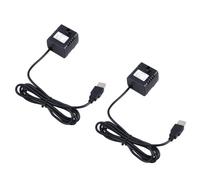 HOMOBABE Pompe à Fontaine à Eau Silencieuse pour Animaux, 2pcs, Plastique Noir, Débit Maximum 180l/h, pour Fontaine en Résine et Rocher d'eau