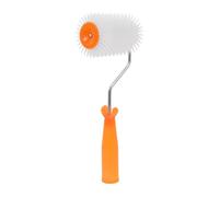 HOMOBABE Rouleau à Pointes Élimination des Bulles en Plastique pour Chape Autonivelante 13mm Outil Antimousse Solide pour Peinture Époxy Sol