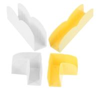 HOMOBABE Socle pour Clôture de Parc à Jeux en Plastique 4pcs Stabilisateur Antidérapant et Fixation Sécurisée Sol Angle Plat et Angle Droit
