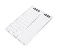 HOMOBABE Tableau Magnétique Blanc et Organisation Pratique Effaçable pour Réfrigérateur Bloc-notes Magnétique Léger sans Colle, pour Planification Quotidienne