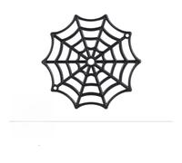 HOMOBABE Toile D'araignée Noire pour Décoration Halloween 50 Pièces Résistante et Décorative en Plastique pour Fête à Thème en Extérieur