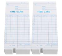 HOMOCONO 100 Feuilles de Présence en Papier pour Bureau, Cartes de Pointage Flexibles, Lot de 100 Pièces, Compatible pour Suivi Horaire Travail