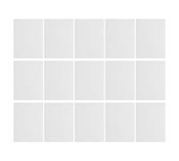 HOMOCONO 15 Pièces Patch de Réparation Autocollant Blanc pour Clôture | Pvc Autocollant, Découpe sur Mesure, Finition sans Joint, Retrait sans Résidu, pour Carrelage et Bois