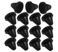 HOMOCONO 15pcs Bouchons en Silicone Noirs pour Pieds de Four Universels, Antidérapants et Résistants, Accessoires Cuisine pour Micro-ondes et Four