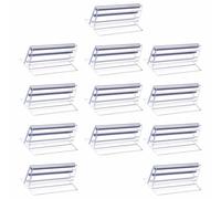 HOMOCONO 16 Pièces Porte-étiquettes en Pvc pour Supermarché, Support de Panneau D'information et Affichage des Prix, pour Banques et Boulangeries