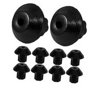 HOMOCONO 16pcs Pieds en Caoutchouc Noir pour Brûleur à Gaz, Patins de Protection Antidérapants pour Cuisinière à Gaz Installation Facile et Ajout de Hauteur