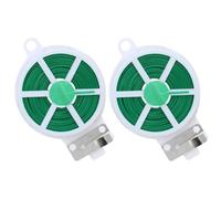 HOMOCONO 2 Rouleaux Liens Souples pour Plantes Vertes en PVC et Fer, Attaches Réutilisables Faciles à Nouer pour Jardinage et Fixation des Plantes à Domicile
