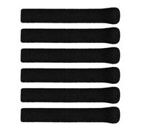 HOMOCONO 3 Paires Manchon pour Branche de Lunette Tricoté Antidérapant Noir | Rembourrage Souple, Protection Peau, Remplacement Facile, Supports Derrière L'oreille, Usage Quotidien