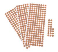 HOMOCONO 500pcs Pastilles Rondes en Liège Auto-adhésives pour Meubles la Cuisine, Absorption des Chocs Bruit, Adaptées pour Bureau et Lampes de Table