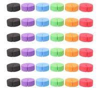HOMOCONO 60 Pièces Colliers de Clonage à Trous Ronds en Mousse EVA | Insert Souple à Fixation Creuse, Ventilation des Racines, pour Pots, Semis, Tours Verticales