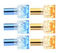 HOMOCONO 6pcs Flacons de Parfum en Verre Rechargeables 10ml Style Vintage Élégant Spray, Pratiques et Délicats pour Salle de Bain ou Commode Couleur Aléatoire