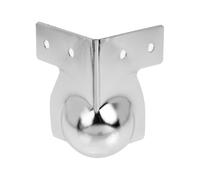 HOMOCONO 8 Pièces Protection d'angle pour Boîte à Outils en Fer Chromé | Antirouille, Bords Lisses et Robustes, Protège les Coins, pour Coffrets à Outils et Caisses en Bois