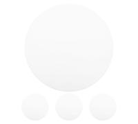 HOMOCONO Abat-jour acrylique pour plafonniers, 4 pièces translucides de 17 cm de diamètre et 1 mm d'épaisseur, couvercle de rechange pour lumières LED dans les espaces intérieurs